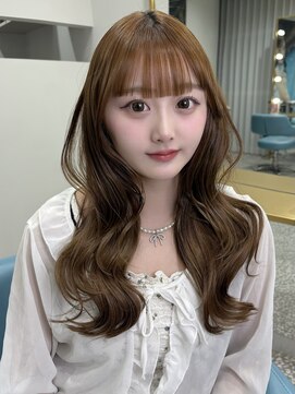 ボタン 熊本(VOTAN) 韓国ヘア/レイヤーカット/ヘーゼルベージュ/オリーブ/透明感