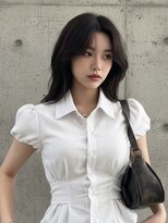 エイチ ウルフカット 大阪梅田(811) レイヤーボブヘアカラーバレイヤージュ50代くるみちゃんヘア