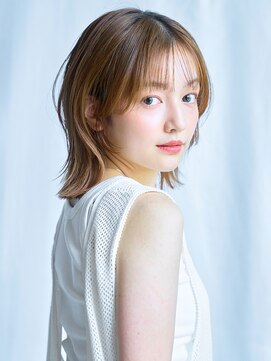 エインアンリー 表参道(AIN.ANLY.) 大人可愛い20代30代40代レイヤーボブ大人前髪透明感カラー