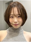 大人ショートひし形シルエットショートボブニュアンスショート
