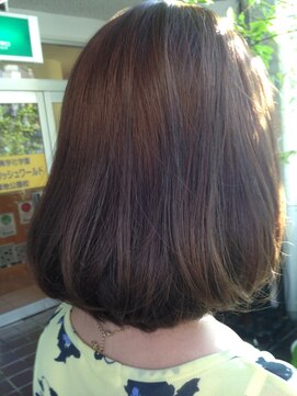 フェリシータ 緑地公園店(felicita) 透明感があるマーメイドアッシュのワンカールフェミニンボブ