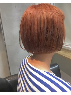 ソイ 下北沢(soi) ワンレンボブコーラルオレンジ