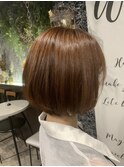 秋ぽいオレンジピンクベージュ