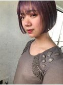 【seek菜月】purple bob【長野 松本】