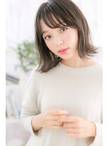 ミック 日暮里店(miq) シースルーバング×外ハネカール☆ラブミディa