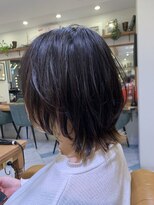 ロンド パルティール 大宮(Lond partir)&nbsp;【紺野紘三】インナーカラーが映えるウルフボブ