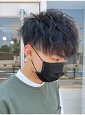 マッシュスパイラルパーマツイストスパイラル波巻きメンズ