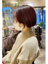 ヘアードレッシングショップ サロ(Hair Dressing Shop Salo) シンプルボブ×ピンクブラウン