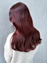 アルバム 池袋(ALBUM) カシスレッド_グレージュカラーボブウルフ_ba420751