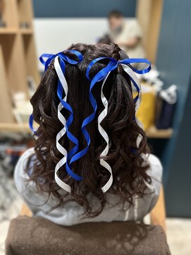 ヘアサロンアンドヘアメイクディー(hair salon hair make D) 仙台D　着付け・ヘアセットは当店で☆ハーフツインリボンarrange