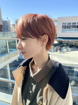 ソイリウム 下北沢(soi rium) 耳掛けショート　ピンクベージュ　ケアブリーチ