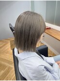 ボブ 切りっぱなし ベージュ 三宮 元町