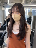 ジエクトカナウ 大阪梅田店(The Ect canow) レイヤーロング20代30代アッシュブラックグレージュカラー