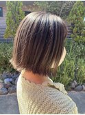 切りっぱなしボブ/アッシュベージュ