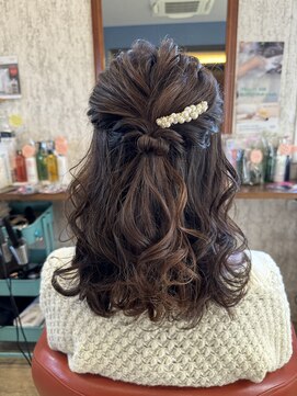 ラ ブレス ヘアーサロン お呼ばれハーフアップ
