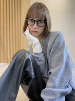 ロンドプロフィール 浦和(Lond profil)&nbsp;ブリーチなしダブルカラー　オリーブベージュ