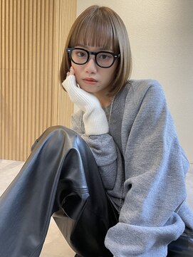 ロンドプロフィール 浦和(Lond profil) ブリーチなしダブルカラー　オリーブベージュ