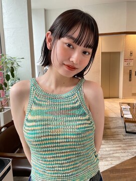 アンバー 池袋(amber) 切りっぱなしボブ/美髪/ピンクブラウン[池袋駅]