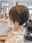 大人ショート×アッシュベージュ