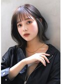 【ROSE】インナーカラー＿ボブ＿シースルーバング＿外はねボブ