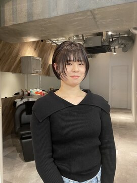 アイリー 名古屋(A/LEE) 顔周りレイヤー×ボブ