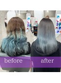 柔ツヤ縮毛矯正/髪質改善/酸性矯正/美髪矯正/福岡/天神