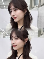 エヌアイ オモテサンドウ(ni omotesando)&nbsp;大人気な顔周りカット/ハーフアップアレンジ　上野