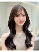 レイリー 原宿 表参道(Rayreee)&nbsp;韓国風くびれロング×透けバング