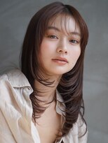 ワン 辻堂(one)&nbsp;オリーブベージュ/ウェットヘア /レイヤーカット/辻堂