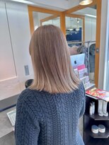 ユニ バイ マグ 長野店(Uni.by Mag)&nbsp;ハイトーン♪ダブルカラーブリーチミルクティーベージュ