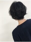 ショートボブ根本パーマ
