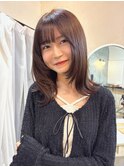 ［ eTONe ］layer lob × marron brown