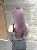 黒髪カタログ/クラゲヘアー/オリーブグレー/ラベンダー