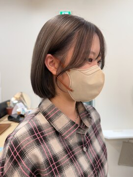 ヒョンミョン ライズバイレボ 柏西口店(hyon myon/RISEbyREVO) 顔周りカット/おくれ毛カット/ローライト