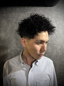 スパイキーショート×ジェットモヒカン×短髪×men'×ピンパーマ