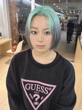 ヴァンカウンシル 金山(VANCOUNCIL kanayama) ホワイトグレージュミニウルフデジタルパーマSA 38