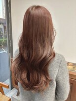 ヘアー アイス 御器所本店(HAIR ICI)&nbsp;艶髪暖色ブラウン◎春カラーオレンジブラウンゆる巻き