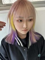 ヴェルデ(Verde)&nbsp;ホワイトピンク×インナーカラー