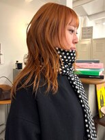トナリ(tonari)&nbsp;優しいブリーチでオレンジブラウンに