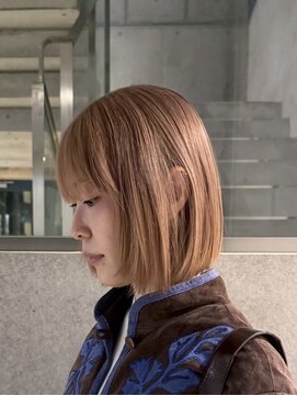 ヲタク 渋谷 代官山 恵比寿(wotaku.) ミルクティーベージュダブルカラーケアブリーチハイトーンカラー
