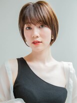 ロンドロゼ 池袋(Lond rose) ♪ひし形レイヤーボブハッシュ/顔周り/オリーブベージュ/池袋