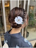 浴衣に合わせた大人可愛いまとめ髪