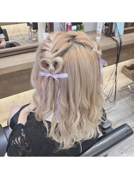 ヘアセット アリエス 新宿駅前店(aries) ハートハーフツイン