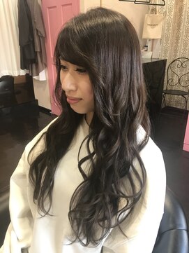 アイリーヘアーサロン(IRie) 王道暗めミルクティグレージュロングスタイル☆