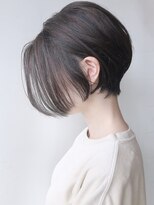 モリオフロムロンドン 原宿本店(morio from London) 【morio 原宿】耳かけショートボブ前髪なしナチュラルハイライト