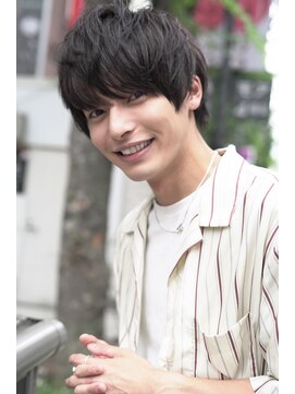 ジョエミバイアンアミ(joemi by Un ami) (joemi 新宿)韓国風マッシュ黒髪束感メンズヘア　近江