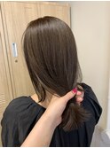 透明感髪質改善ベージュダブルカラーミルクティーグレージュ