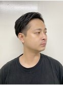 20代30代大人ナチュラルツーブロック/メンズ/直毛/オールバック