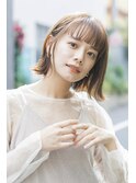 20代30代大人かわいいうる艶髪抜け感ヘア切りっぱなしミディアム