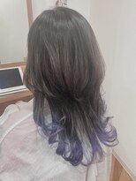 ルシードスタイルビーシャイン(LUCIDO STYLE B SHINE)&nbsp;豊橋ビーシャイン★裾グラデーションブルーパープル